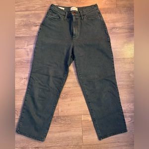 target vintage dark green straight pants
